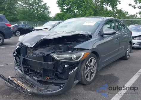 2018 Hyundai Elantra Limited from USA, damaged, VIN 5NPD84LF3JH351068